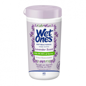 Wet Ones Antibacterial Hand Wipes, 40 ct @ Amazon