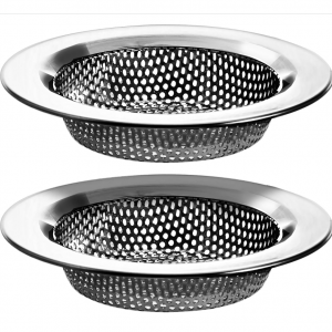 Hilltop Products 2 Pack - 4.5" Top / 3" Basket - Kitchen Sink Drain Strainer @ Amazon