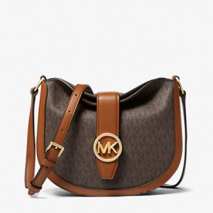 MICHAEL KORS OUTLET Gabby Small Signature Logo Hobo Crossbody Bag