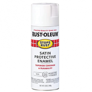 Rust-Oleum 7791830 Stops Rust Spray Paint, 12 oz, Satin White @ Amazon