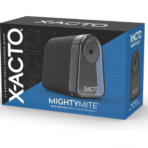 X-ACTO Mighty Mite Electric Pencil Sharpener, Black/Silver (19501/19501X) @ Amazon