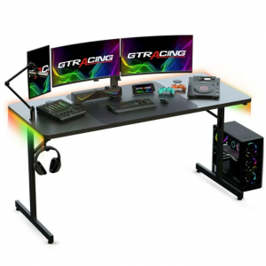 $180 off GTRACING 55" Large RGB Gaming Desk @Walmart