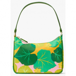 サム ザ リトル ベター キューカンバー フローラル プリント ファブリック スモール ショルダー バッグ