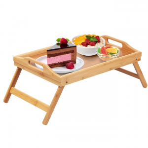 Artmeer Breakfast Tray Folding Legs with Handles Kids Bed Tray Table @ Amazon