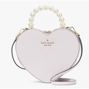 Kate Spade Love Shack Heart Crossbody, in white or black $129 shipped @ Kate Spade Outlet