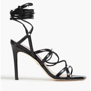 70% Off Stuart Weitzman Astrid 100 Embellished Leather Sandals @ THE OUTNET APAC