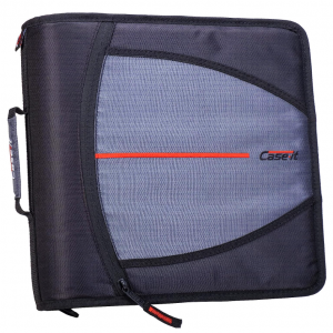 Case-it The Mighty Zip Tab Zipper Binder - 3 Inch O-Rings - 600 Sheet Capacity @ Amazon