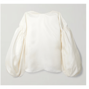 Khaite Quico oversized 真丝上衣