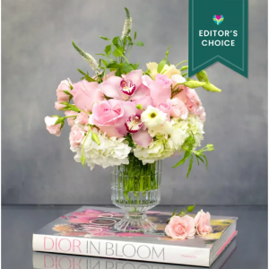 粉红玫瑰、兰花花束,Standard