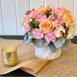 绣球花玫瑰花束,Deluxe