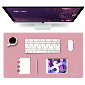 K KNODEL Small Desk Mat, Office Desk Pad, Computer Desk Mat, Laptop Mat (23.6"x13.8", Purple)