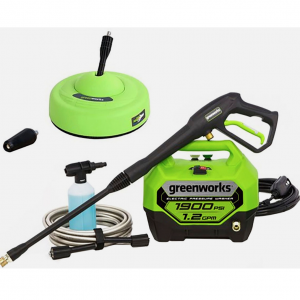 Greenworks - 1900 PSI 1.2 GPM Electric Pressure Washer Combo Kit - Green @ eBay US