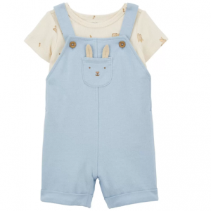 婴儿背带裤短袖套装