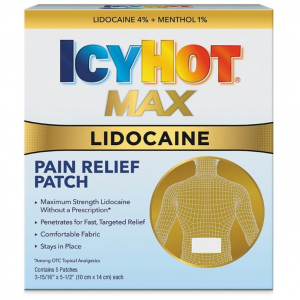 Icy Hot Max Strength Lidocaine Pain Relief Patch (5 Count) @ Amazon
