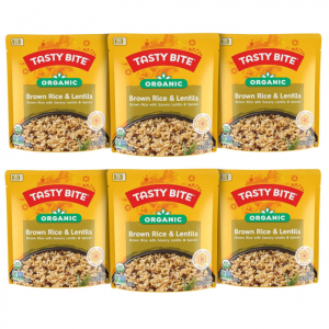 Tasty Bite Organic Brown Rice & Lentils, 8.8 Ounce, (Pack of 6) , Ready to Eat @ Amazon
