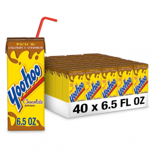 Yoo-hoo Chocolate Drink, 6.5 fl oz boxes, 40 Count (4 Packs of 10) @ Amazon