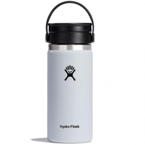 Hydro Flask Stainless Steel Wide Mouth Bottle with Flex Sip Lid and Double-Wall Vacuum Insulation