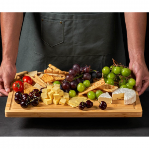 Allsum Bamboo Cutting Board for Kitchen, 18" Large Wood Charcuterie Cheese Board @ Amazon