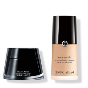 柔亮自然粉底液+黑曜石面霜