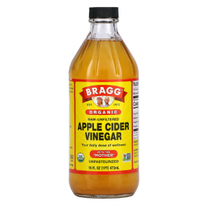 Bragg, 有机苹果醋(含醋母),未加工 - 未过滤,16 液量盎司(473 毫升)