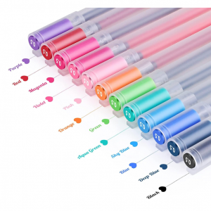 JIHEKJ Colorful Fine Point Pens, 12 Count @ Amazon