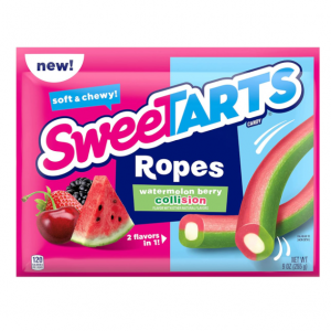 SweeTARTS Soft & Chewy Ropes Candy, Watermelon Berry Flavor, 9 Ounce @ Amazon