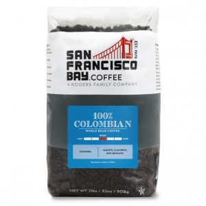 San Francisco Bay Whole Bean Coffee - 100% Colombian (2lb Bag), Medium Roast @ Amazon
