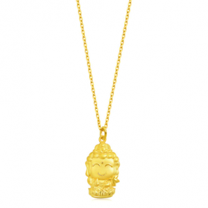 Chow Sang SaCultural Blessings 'Fate with Buddha' 999.9 Gold Truth Buddha (Dragon & Snake) Pendant