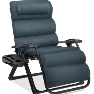 Oversized Zero Gravity Chair, Folding Outdoor Recliner w/ Removable Cushion @ Best Choice Products