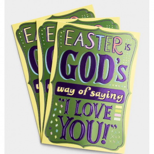 复活节 - 儿童 - 我爱你 - 3张高级卡