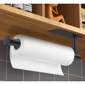 urezorgear 櫃下廚房紙巾收納架 橫豎可用 無須鑽孔 @ Amazon