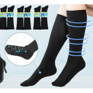 Dr.Scholl『引き締めハイソックス』抗菌防臭＆足底ふっくらクッションで快適 3足組