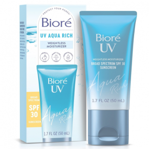 Bioré UV Aqua Rich Moisturizing Face Sunscreen SPF 30 1.7oz @ Amazon