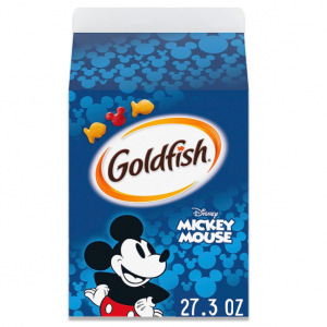 Goldfish Disney Mickey Mouse Cheddar Crackers, Snack Crackers, 27.3 oz carton @ Amazon