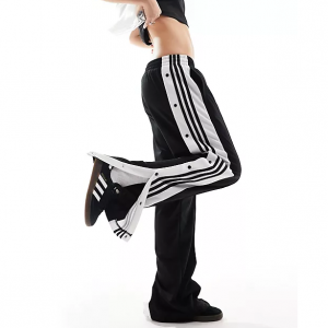 adidas Originals adicolor adibreak side logo track pants in black