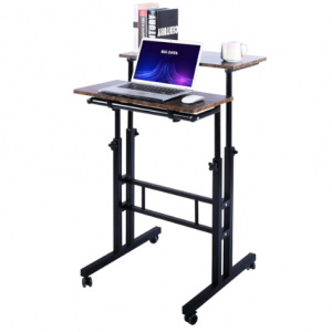 AIZ 可調角度高度多功能辦公桌 帶滾輪 @ Amazon