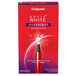 Colgate Optic White Overnight Teeth Whitening Pen, 35 Nightly Treatments, 0.08 Fl Oz @ Amazon