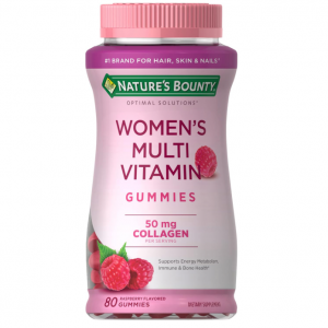 Women's Multivitamin by Nature's Bounty Optimal Solutions,  Raspberry Flavor, 80 Gummies @ Amazon