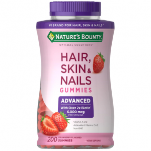 Nature's Bounty Optimal Solutions Advanced Hair, Strawberry, 200 Count @ Amazon