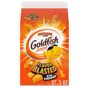 Goldfish Flavor Blasted Xtra Cheddar Cheese Crackers, 27.3 oz Carton @ Amazon
