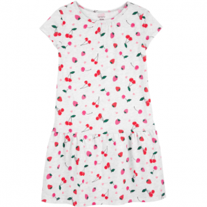 儿童樱桃棉连衣裙