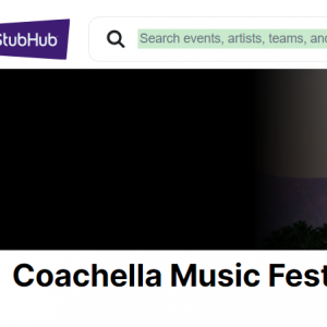 StubHub -  科切拉音乐节（Coachella），门票 $412起