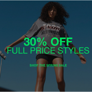 Spring Sale - 30% Off Full Price Styles & Extra 30% Off Sale Styles @ P.E Nation