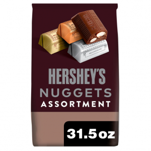HERSHEY'S NUGGETS Assorted Chocolate, Christmas Candy Party Pack, 31.5 oz @ Amazon
