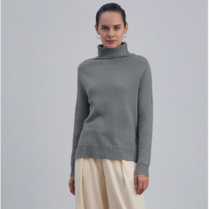 30% Off Funnel Neck Pure Cashmere Sweater @ Silk Maison 