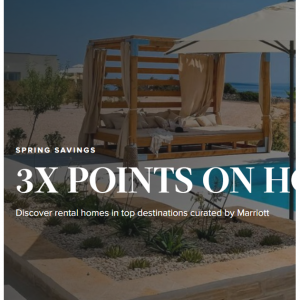 Plan Your Spring Escape – 3X Points on Home Rentals