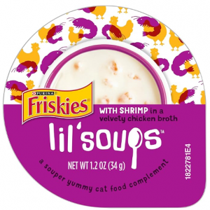 Purina Friskies Natural, Grain Free Wet Cat Food Lickable Cat Treats, (Pack of 8) 1.2 oz. Cups