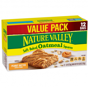 Nature Valley 軟烤燕麥花生醬口味零食棒 12條 @ Amazon