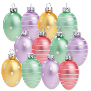 柔和的复活节彩蛋装饰品