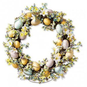 复活节彩蛋花环